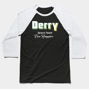 Derry New Hampshire Yellow Text Baseball T-Shirt